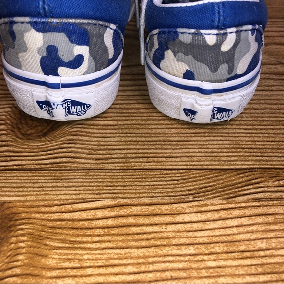 Vans size 11.5 kids blue camo Dodgers lace up - Picture 6 of 8